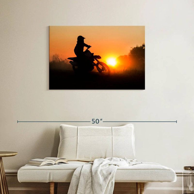 Sireci Motocross Sunset Ride, 24" H x 36" W