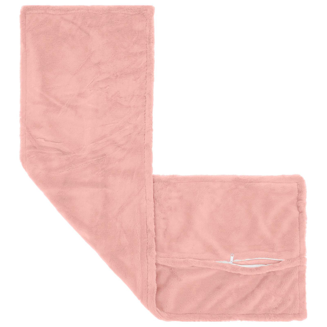Vidaxl Cushion Cover Houten Pink 40 X 145 Cm Faux Rabbit Fur, Pink - Image 2