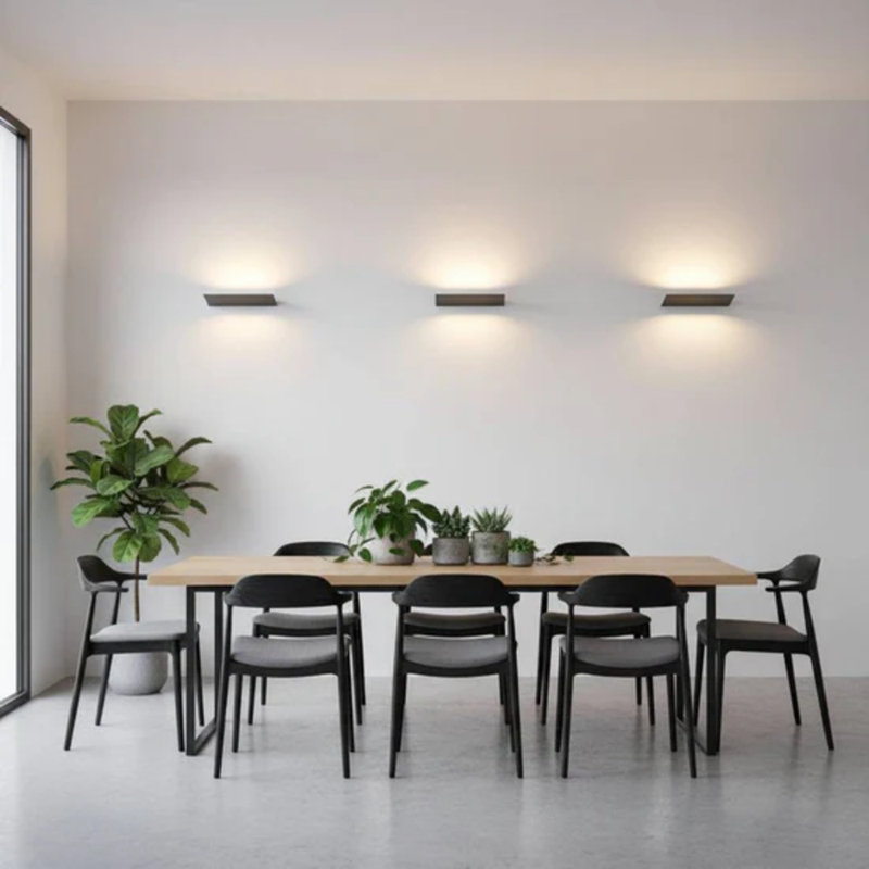 UltraBeam 12 Watt LED Black Indoor LED Wall Uplighter 1000 Lumens Width 230mm