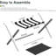 Paquet de 2 porte-bagages, porte-bagages pliant pour chambre d'amis, bambou noyer-125533186-125533183