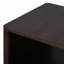 Square Coffee Table For Living Room In Dark Brown Farmhouse Coffee Table With Storage,2-Tier  Centre Table With Half Open Storage Compartment