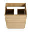 Meuble-lavabo de salle de bain 61 cm avec tiroir double - Meuble fonctionnel en bois d'ingénierie, meuble-lavabo autoportant, détails charmants