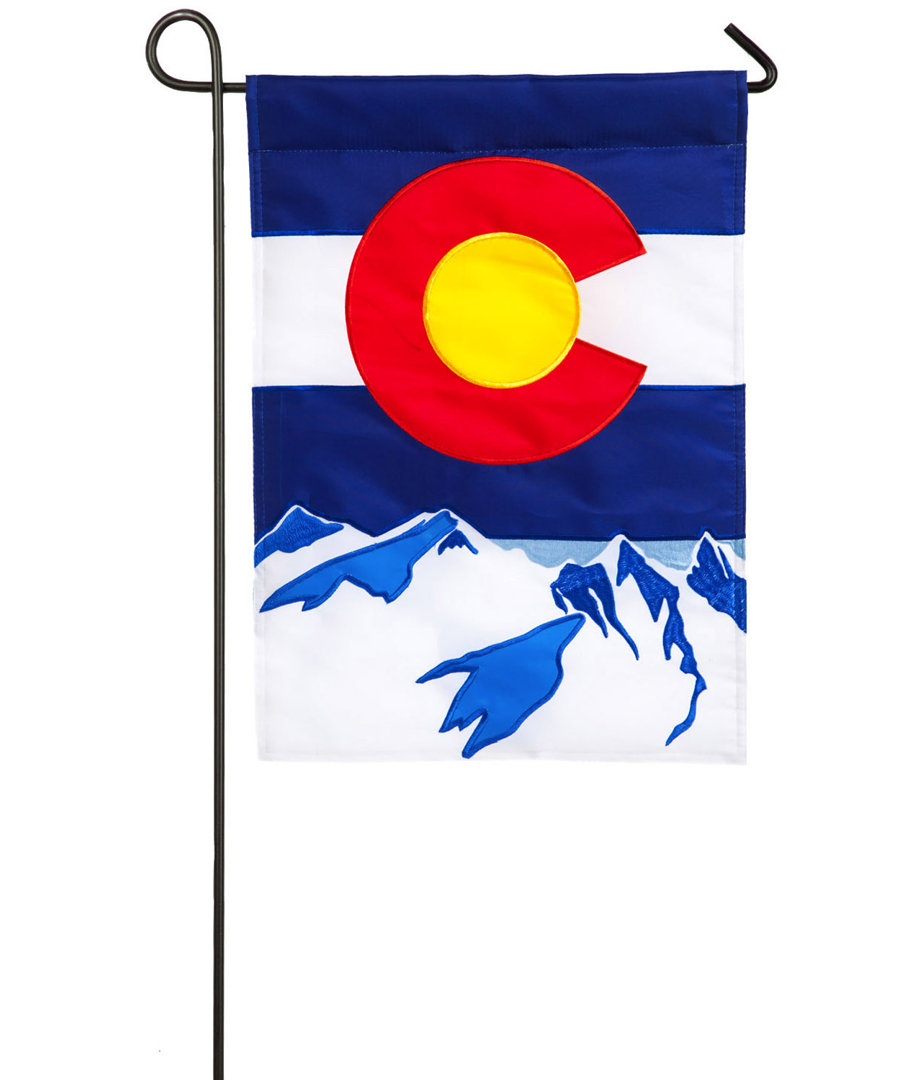 Double Sided 18'' H x 12.5'' W Polyester Garden Flag Trinx