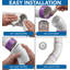 4 po. Coude 45 po en PVC blanc à 1/8 de coude, tuyau d'évacuation Hub x Spigot, raccord d'évacuation et d'évacuation, (paquet de 10)