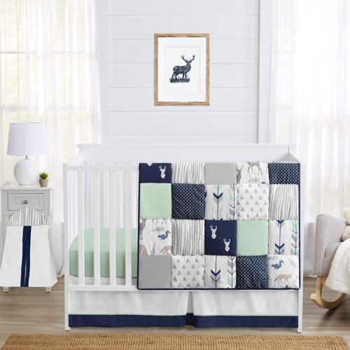 Sweet Jojo Designs Woodsy 4 Piece Crib Bedding Set & Reviews | Wayfair