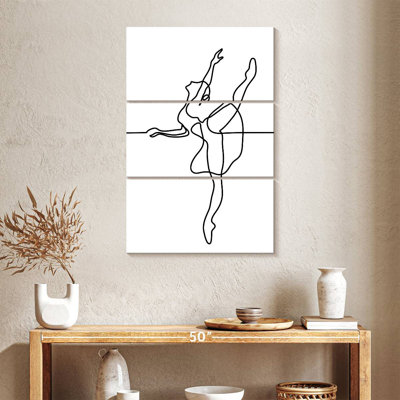 Danseuse de ballerine Enn One Line
