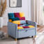 Canapé-lit convertible, fauteuil réglable avec coussin, fauteuil multifonctionnel en velours doux pour le salon, le dortoir, un appartement, une chambre ou un bureau
