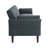 89" Velvet Convertible Sofa Couch, Futon Sofa Bed with 2 Square Pillows, Adjustable Backrest & Armrests for Living Room-1753197116