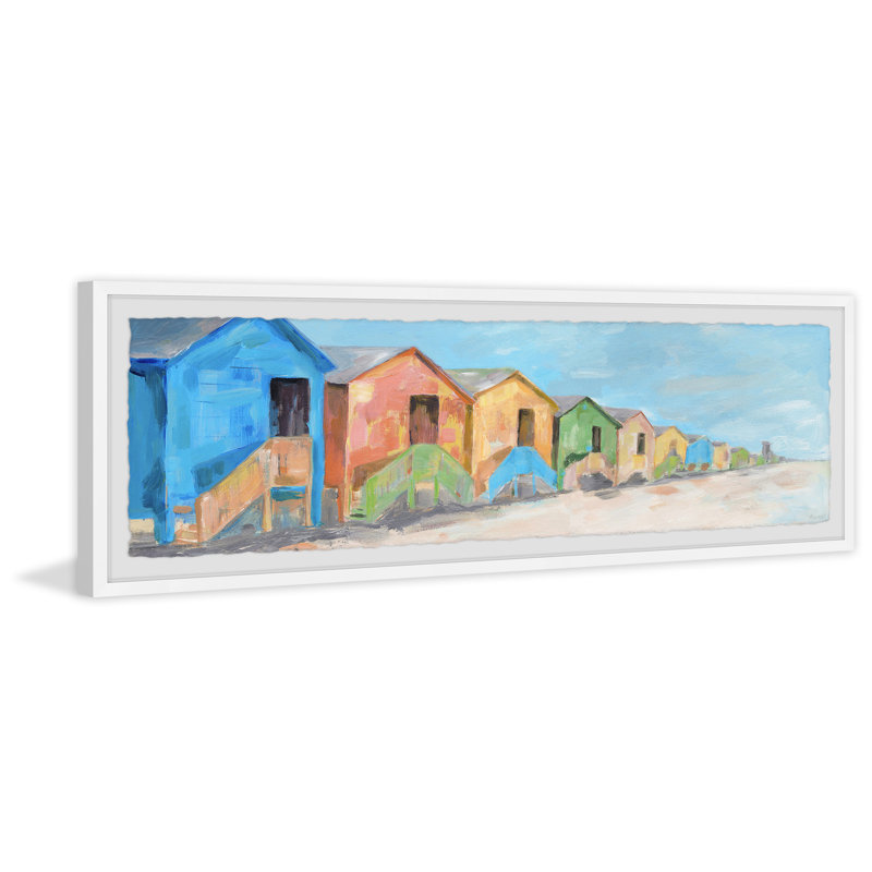 «Beach House Time», reproduction encadrée, H 10 po x l 30 po x P 1,5 po