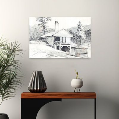 «The Old Mill», art contemporain de paysage abstrait