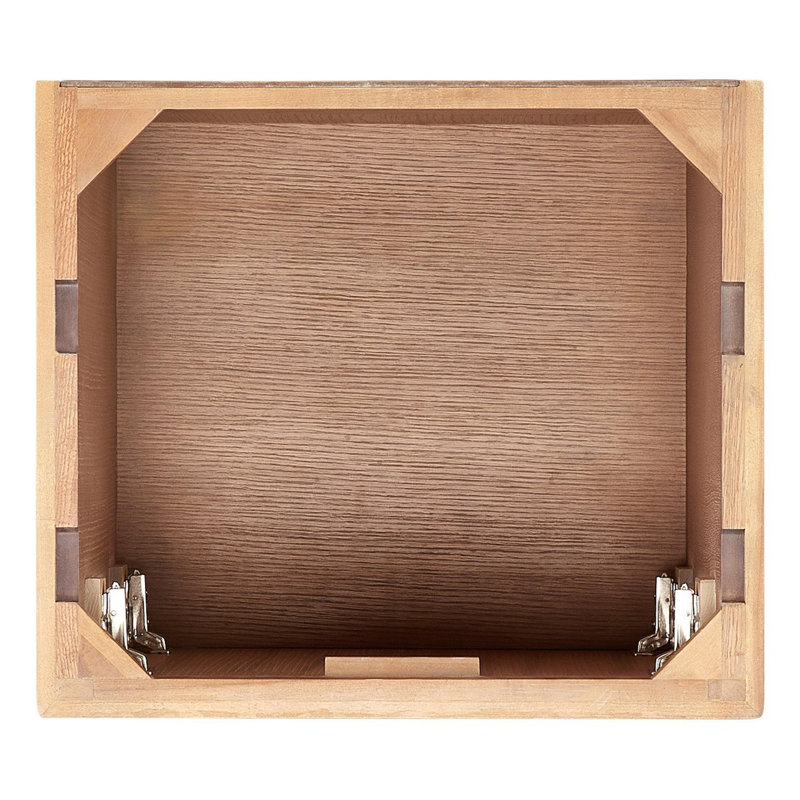 Quen 24" Freestanding Single Basin Vanity Set with Cabinet, Vanity Top, and Oval Undermount Sink, Driftwood Brown - 25" W