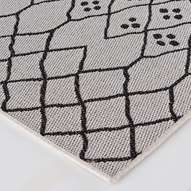 Geometric Indoor / Outdoor Rug, Rectangle 3' x 5'