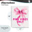 Girly Pink Vibes Only, plaque murale avec lettres et doublure