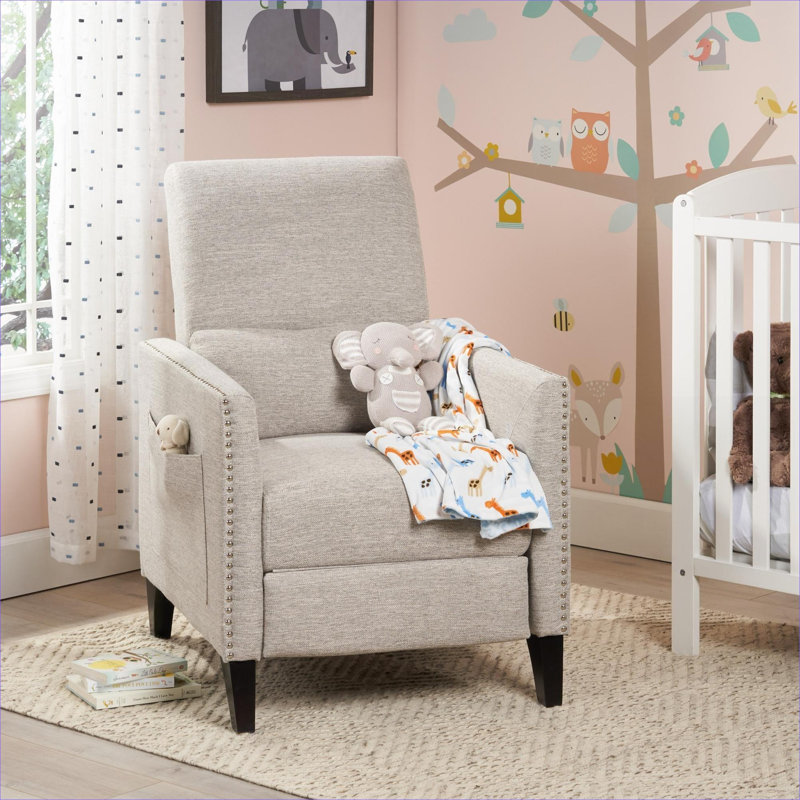 Fauteuil inclinable BEIMO Mid Century, Tissu gris