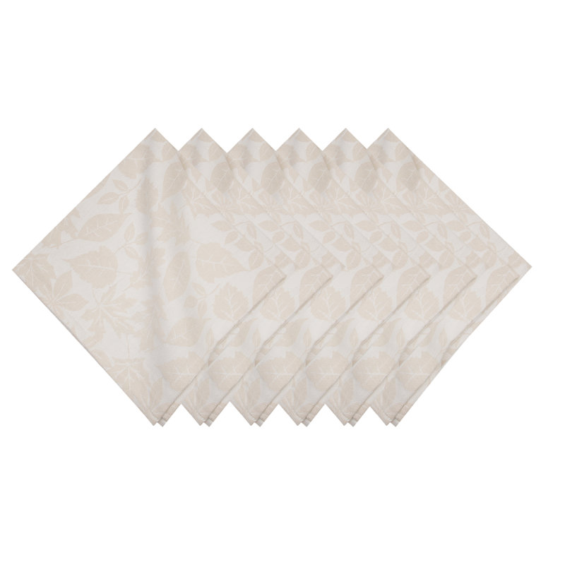 Warm Harvest Leaves Napkin S/6