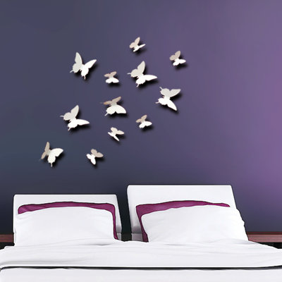 Décalcomanie murale papillon 3d