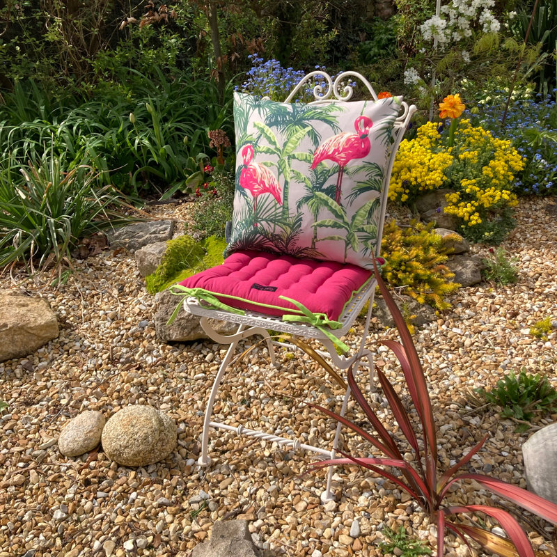 Garden Seat Cushion, Pink