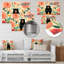 Ours rose tropical, Harmony III - ours 2, art mural en métal-900990885