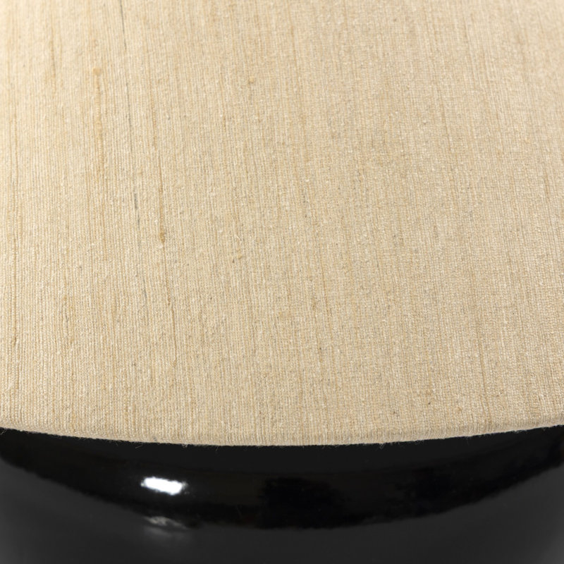 Kiyo Table Lamp-Glossy Black Ceramic, Black