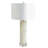 Lampe de table cylindrique Alabaster - laiton