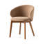 Tuka Upholstered Armchair with Wooden Frame-1188789868-1188789857