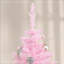 Arbre de Noël festif au crayon rose