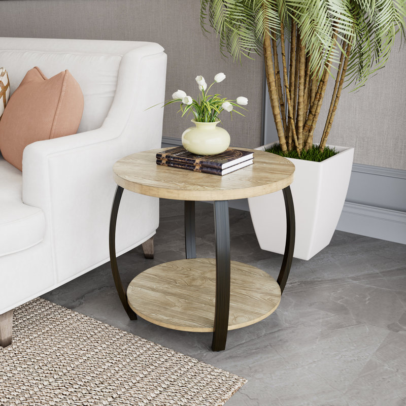 Table de bout Zaydan de 21,7 po de hauteur, Naturel