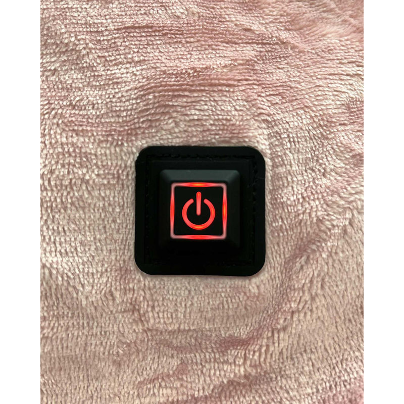 Luitpold Heated Hooded Sherpa Blanket, Pink