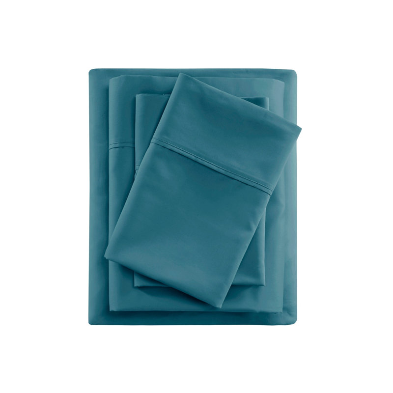 Ensemble de draps 4 pièces, Double, Sarcelle