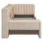 Lit de jour simple rembourré avec tiroirs, tablettes, armoires rabattables et table d'appoint-1691455047