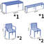 Ensemble de table et de chaises pour l'extérieur-1288623762