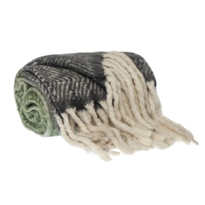 Ixia Knit Wool Throw Blanket