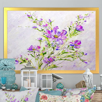 «Summer Natural Foliage Pink Bouquet II», reproduction sur toile