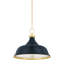 Painted No. 1 Pendant in Polished Nickel and Soft French Blue by Mark D. Sikes-1308434691-1308434690