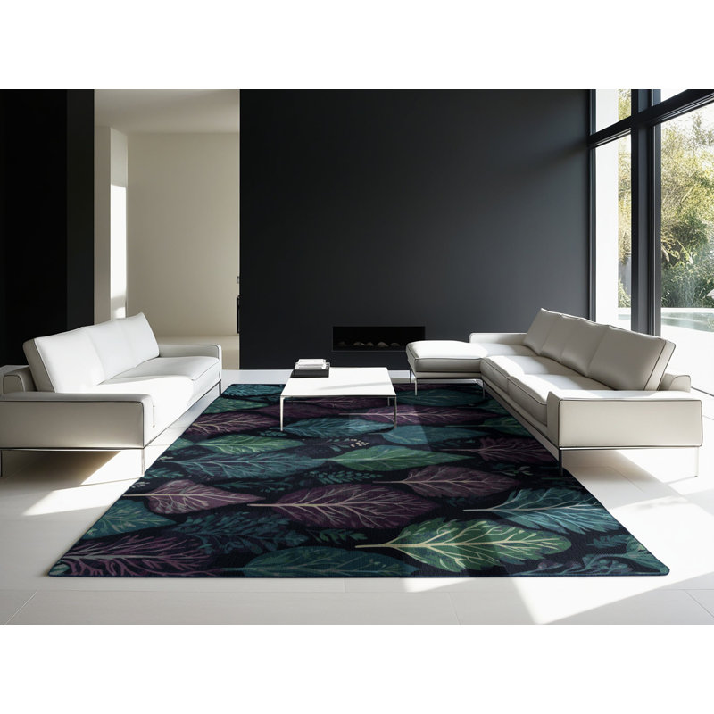 Moonlit Sprigs Rug, Square 7'