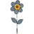16-Inch Gingham Sunflower Spinner