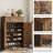 Shoe Storage Cabinet With Doors & Drawer-1203653452