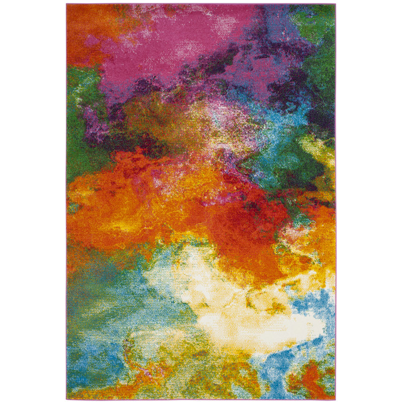 Parkins Abstract Area Rug, Rectangle 122 x 183 cm