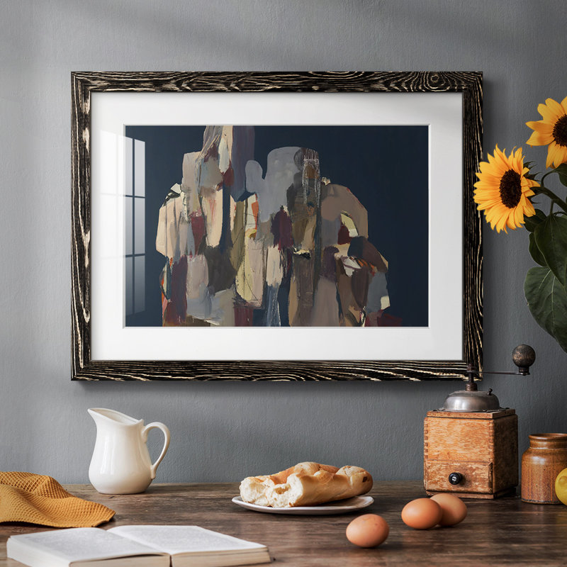 Untitled Framed On Canvas Print, Noir, H 18 po x l 26 po x P 1,5 po