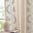 Linen Blend Embroidered Curtains Farmhouse Flower Patterned Curtains for Bedroom-625730193-625730194
