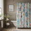 Rideau de douche standard 1 pièce Faint Doodle Whispers-37073378