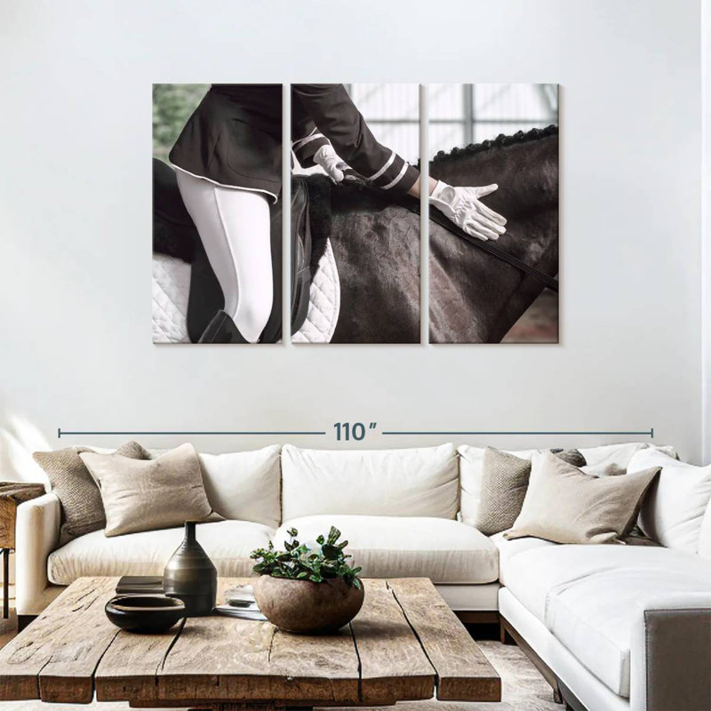 Sireci Jockey On Horseback, 48" H x 74" W