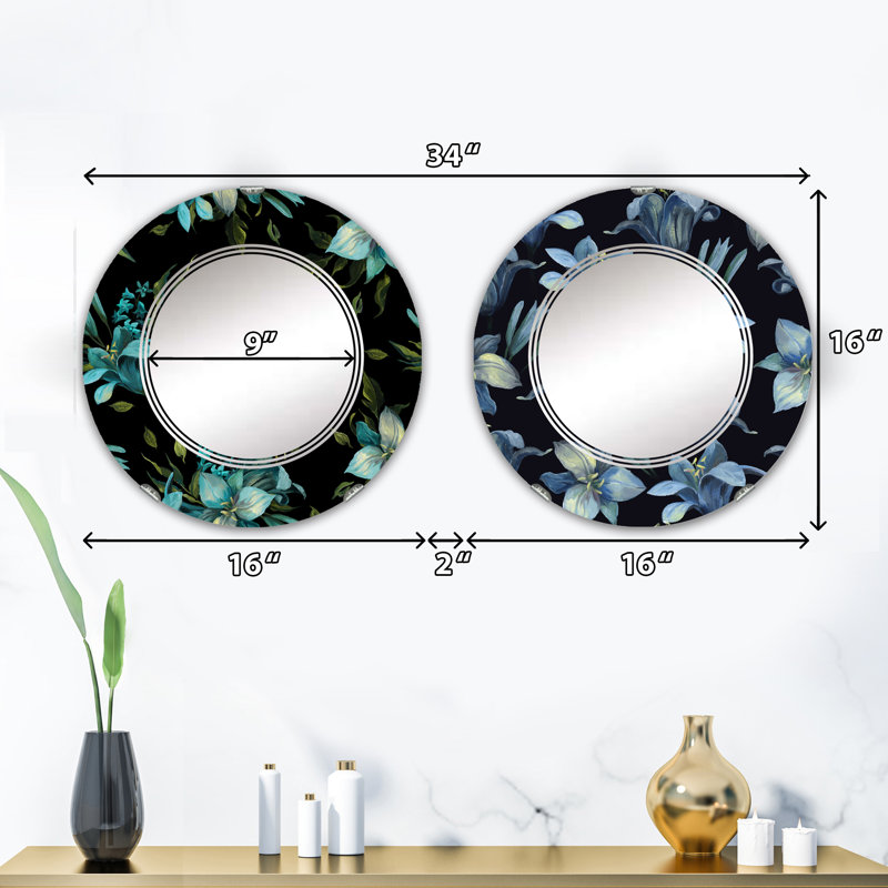 Ensemble de 2 miroirs sans cadre