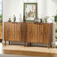 Buffet Farmhouse avec trombone, rangement en bois pour la cuisine et la salle à manger, 31,5 W