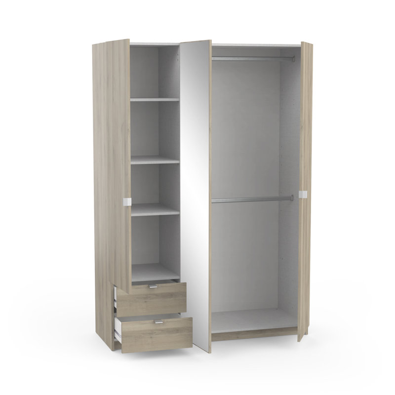Birkan 3 Door Manufactured Wood Wardrobe