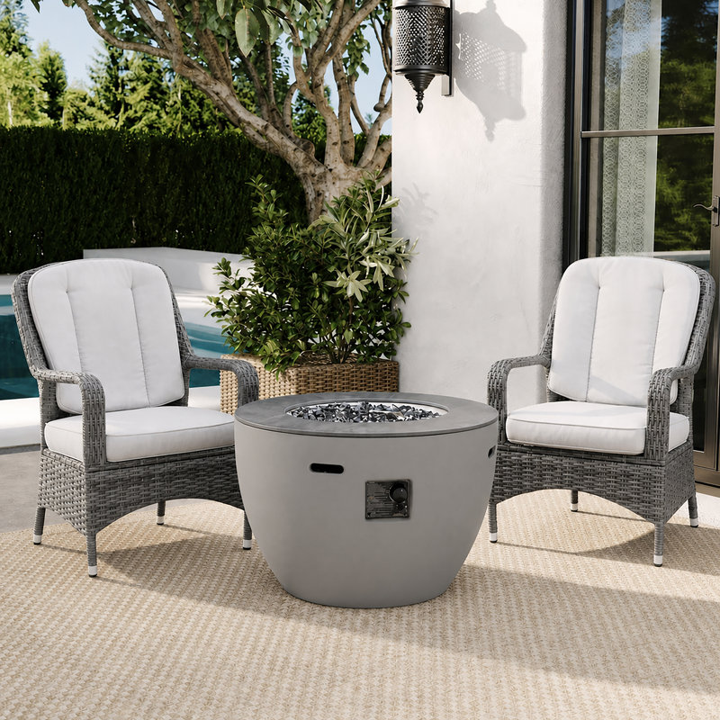2 - Person Seating Group With Fire Pit Table