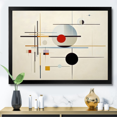 " Beige Suprematism Harmonious Balance I "