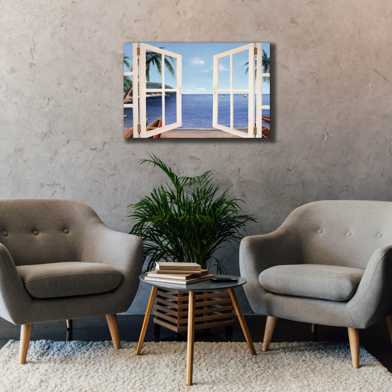 «Day Dreams Window» par Diane Romanello, H 26 po x l 40 po x P 1,5 po