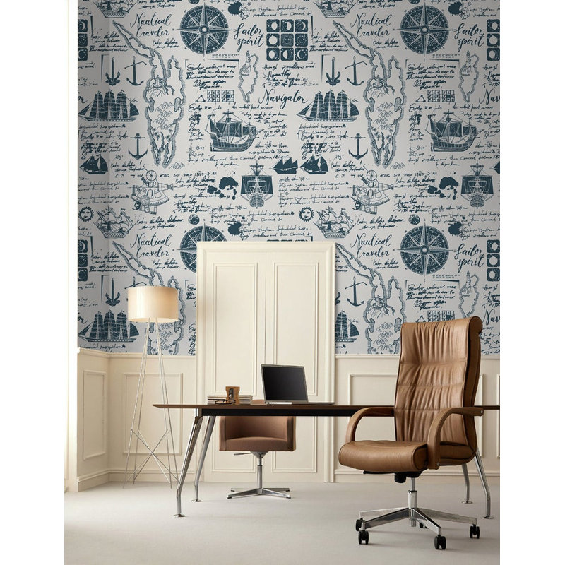 Papier peint amovible Sailor, L 105,96 po x l 187 po