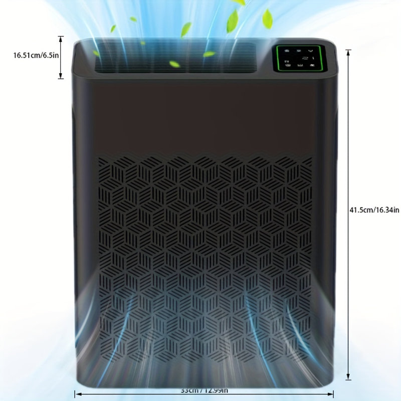 HEPA Air Purifier with PM 2.5 Display & Auto Mode, up to 2000 Sq. Ft., Black